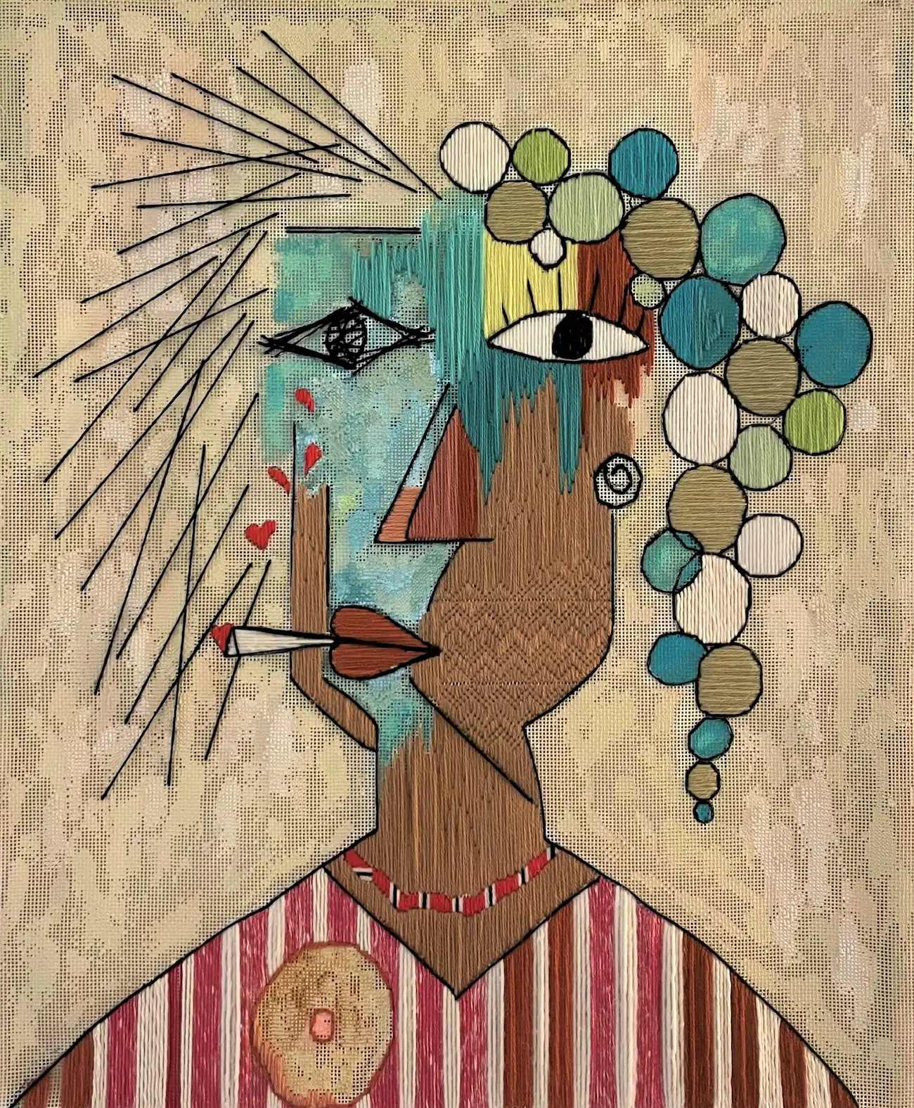 Leticia Lorenzini, Fragments, Mixed Media, Acrylic on Canvas at The Other Art Fair Los Angeles 2026