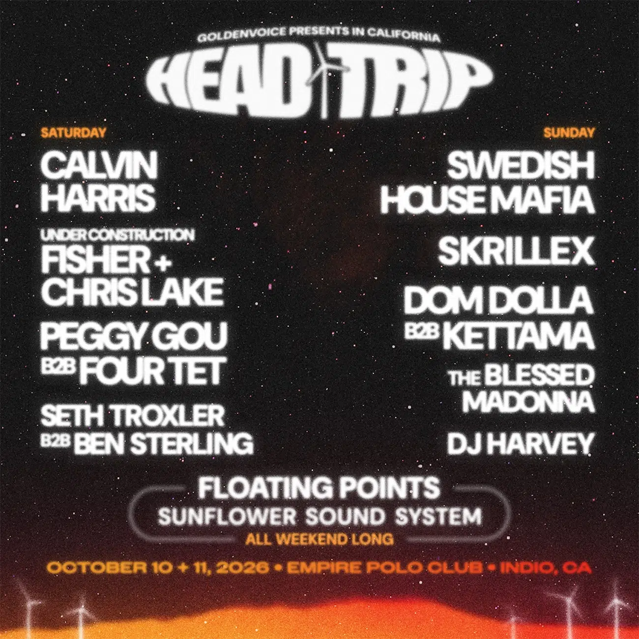 Line Up of Head Trip