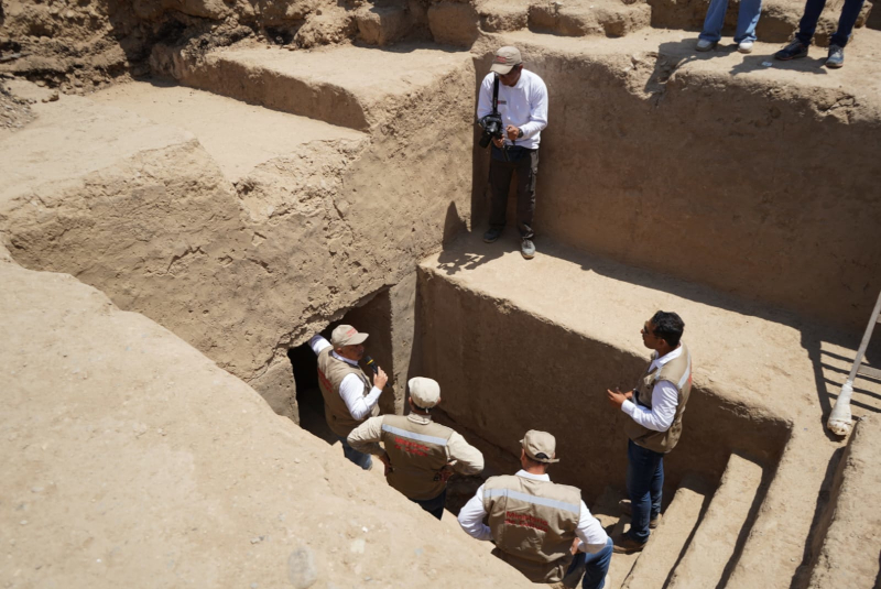 Chimu Tomb in Chan Chan in Peru