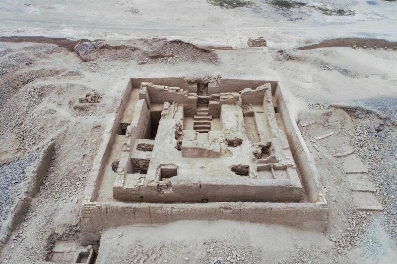 Chimu Tomb in Chan Chan in Peru