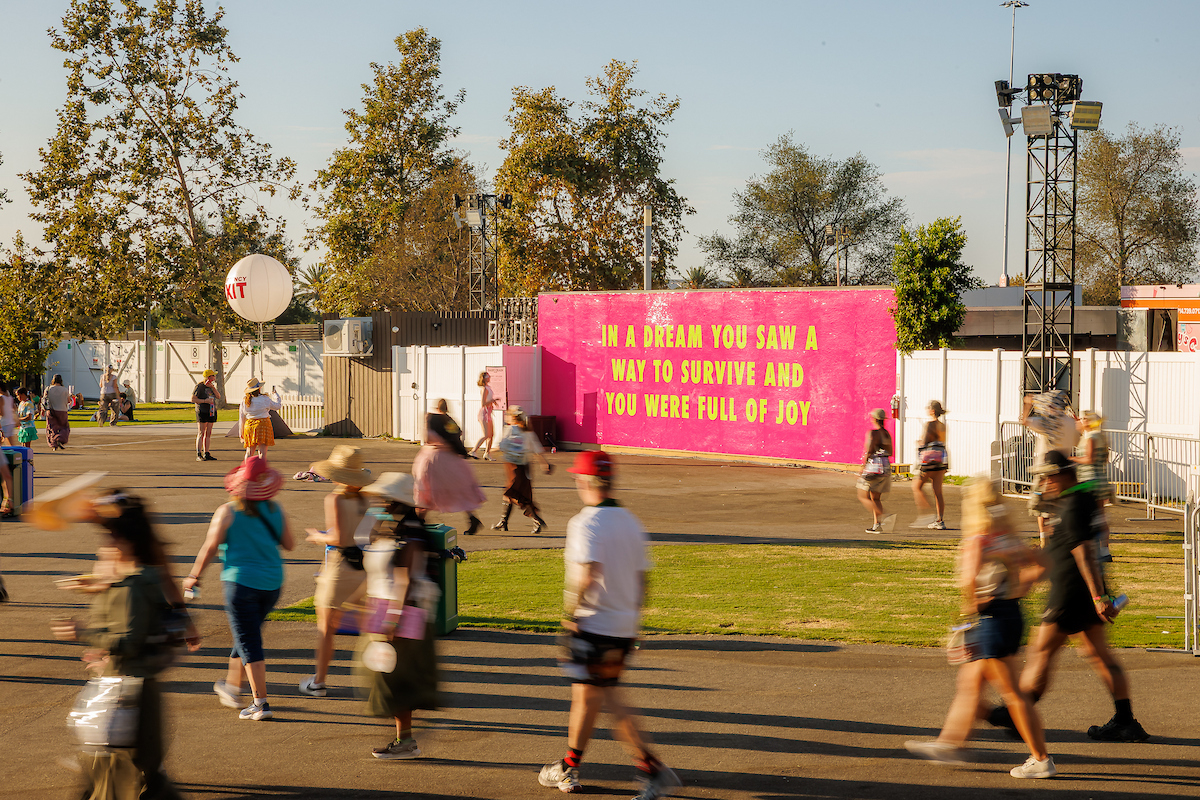 Art installations at Daisy Chain Fields festival