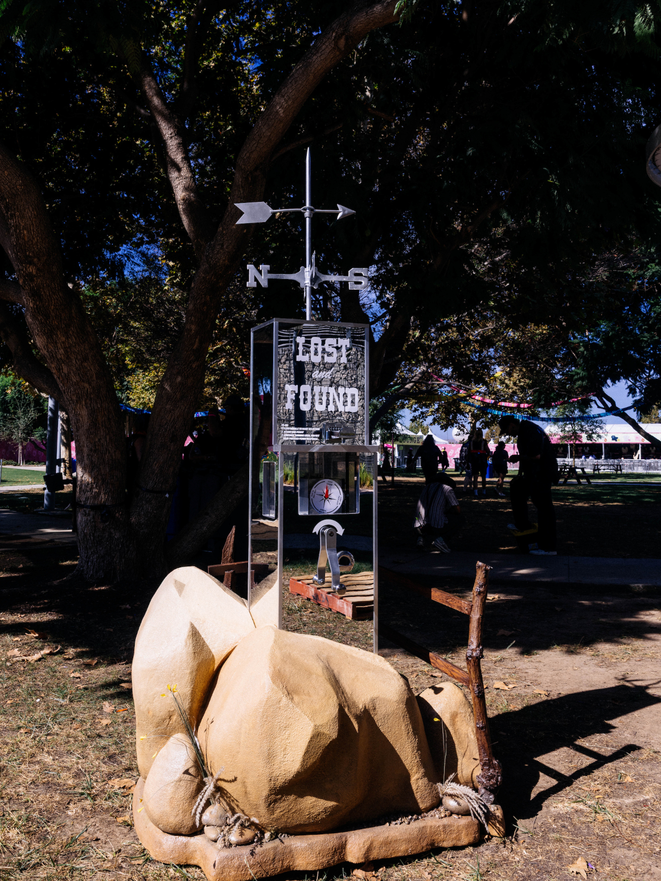 Art installations at Daisy Chain Fields festival