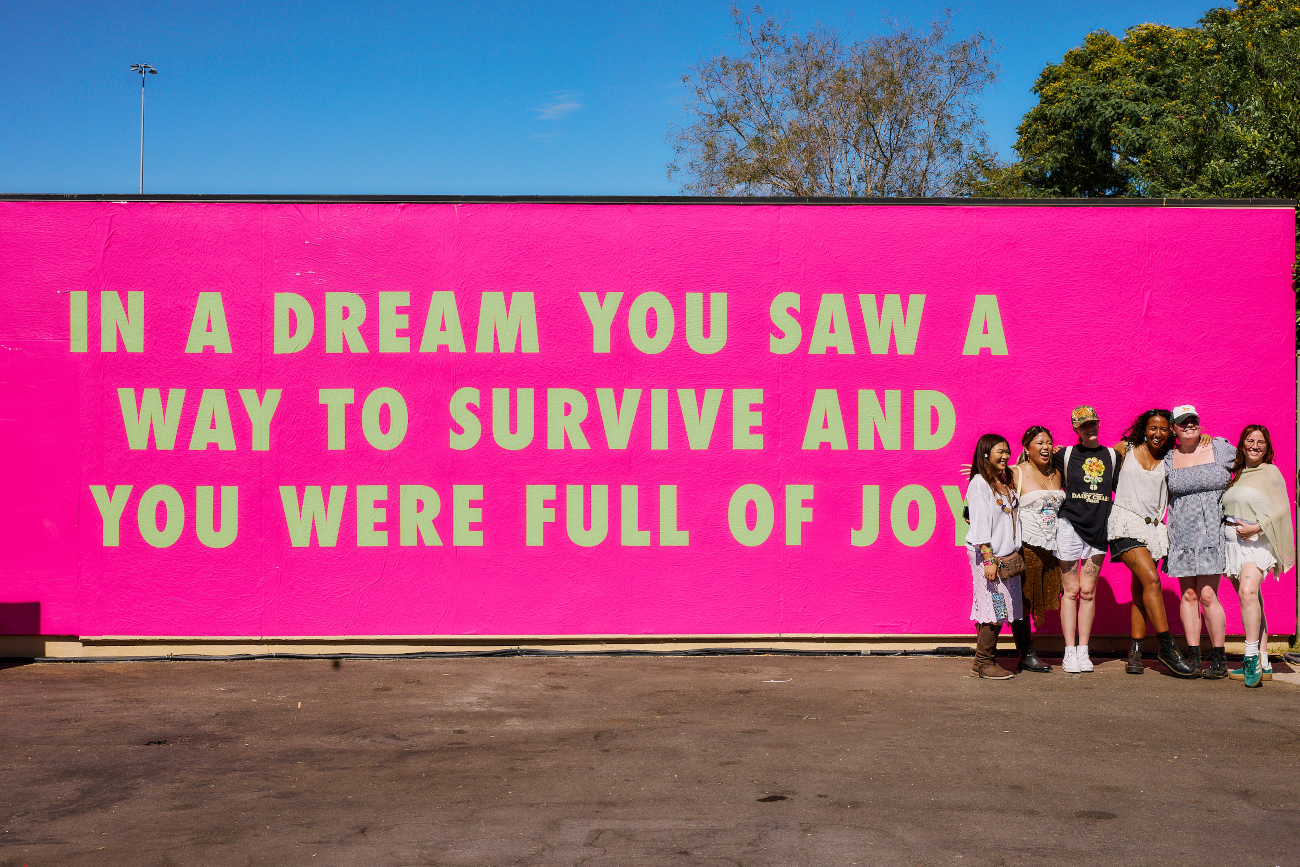 Art installations at Daisy Chain Fields festival