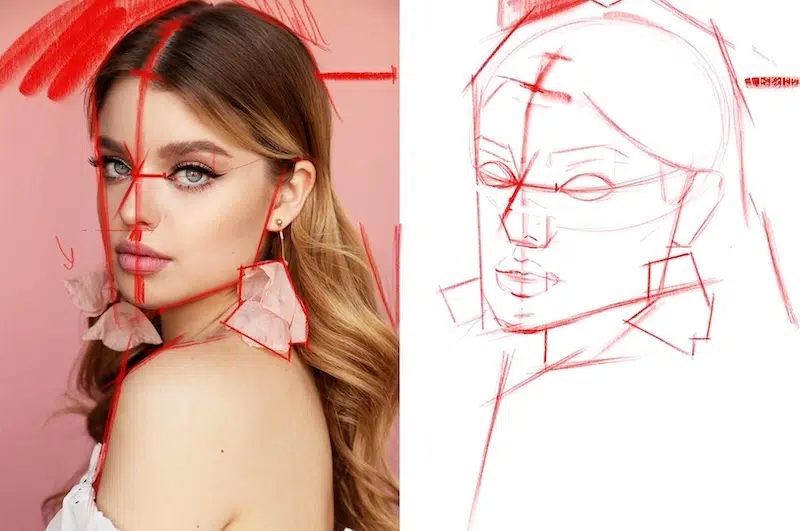 Knowing Skeletal Structure to Draw a Portrait