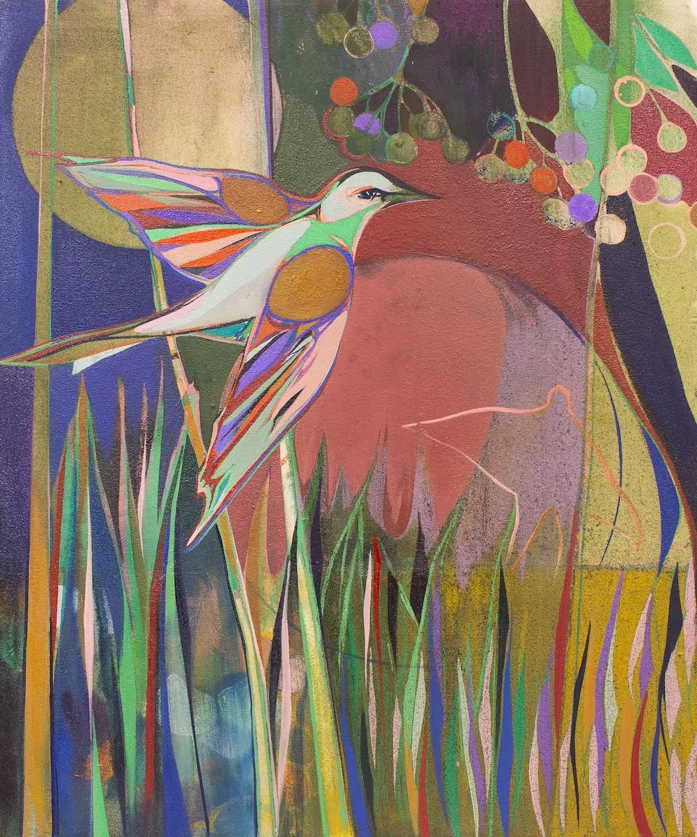 Charlotte Evans Exhibition I Sing to the Birds Who Sand For Us