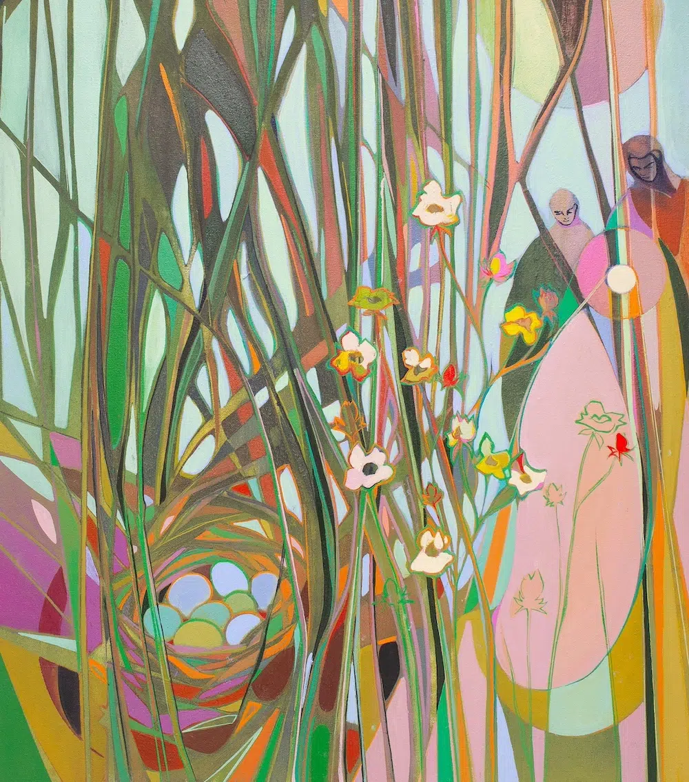 Charlotte Evans Exhibition I Sing to the Birds Who Sand For Us