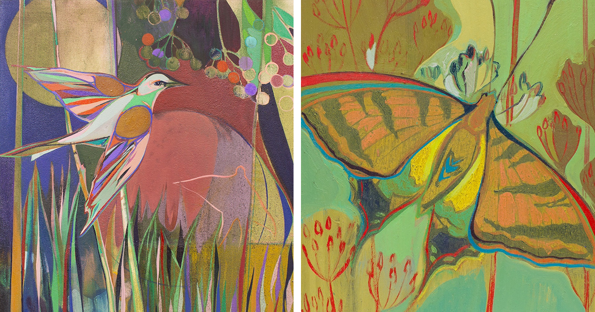 Artist Charlotte Evans Reflects on the Meaning of “Home” and Explores Migration Through Colorful Nature Paintings