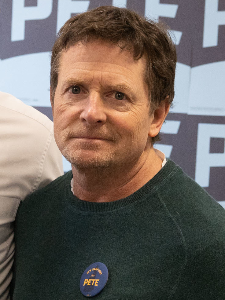 Photo of Michael J Fox. 