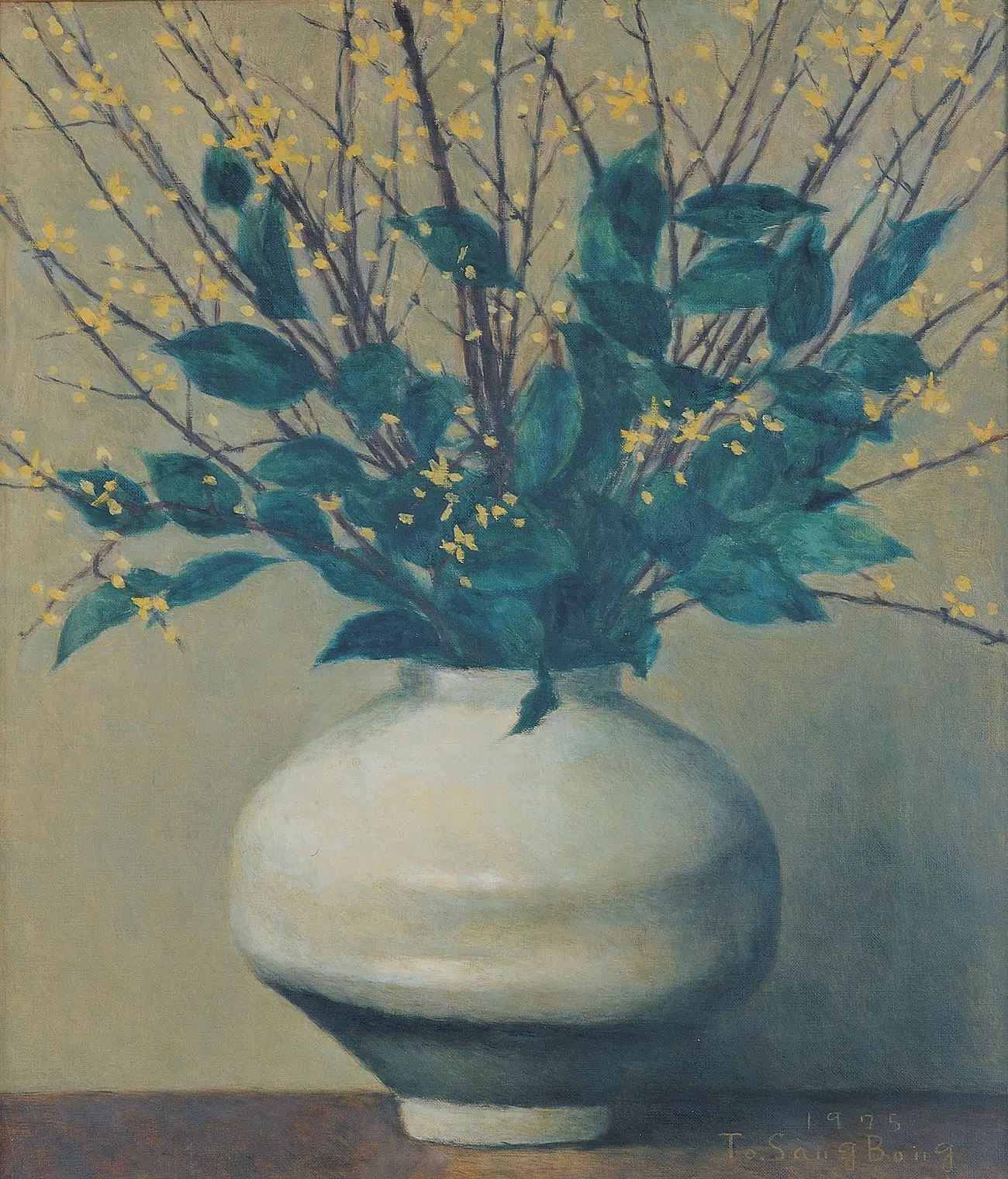 To Sang-bong, "Forsythia," 1975.