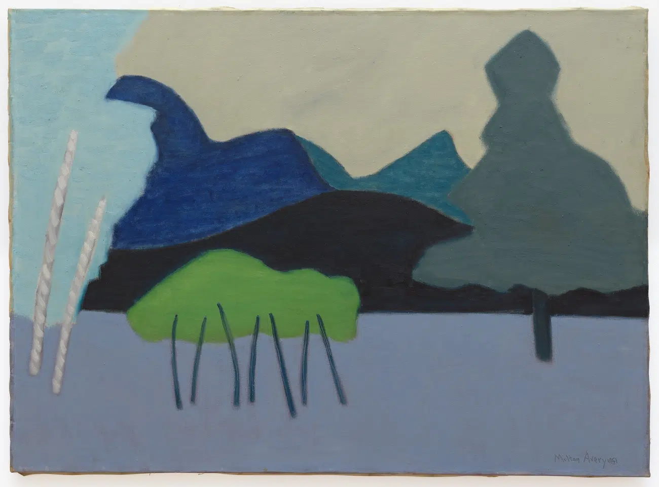 Milton Avery, "Clear Cut Landscape," 1951.