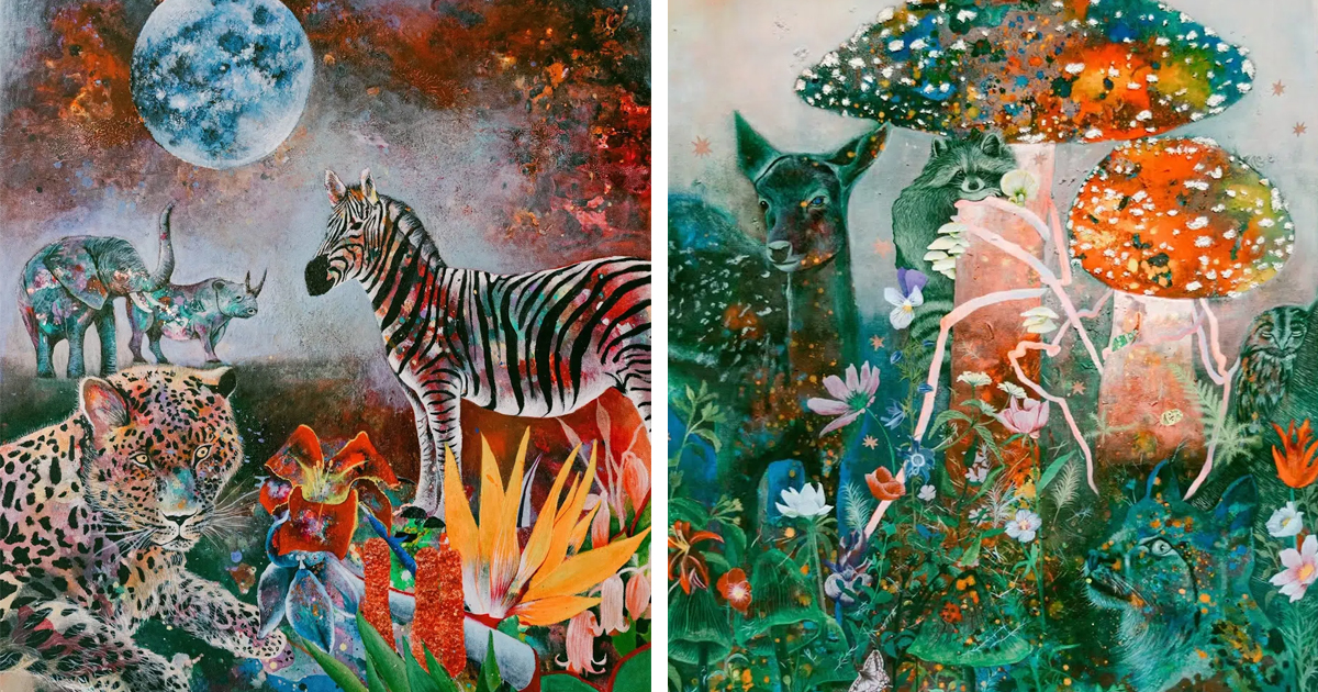 Painter Draws Inspiration From Her Travels to Create Works of Animals ...
