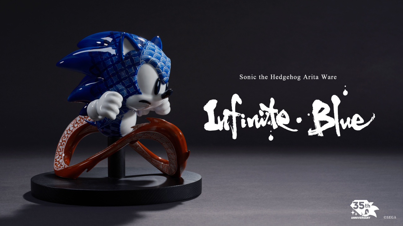 Sonic the Hedgehog x YOYOYO Japanese ceramic sculpture
