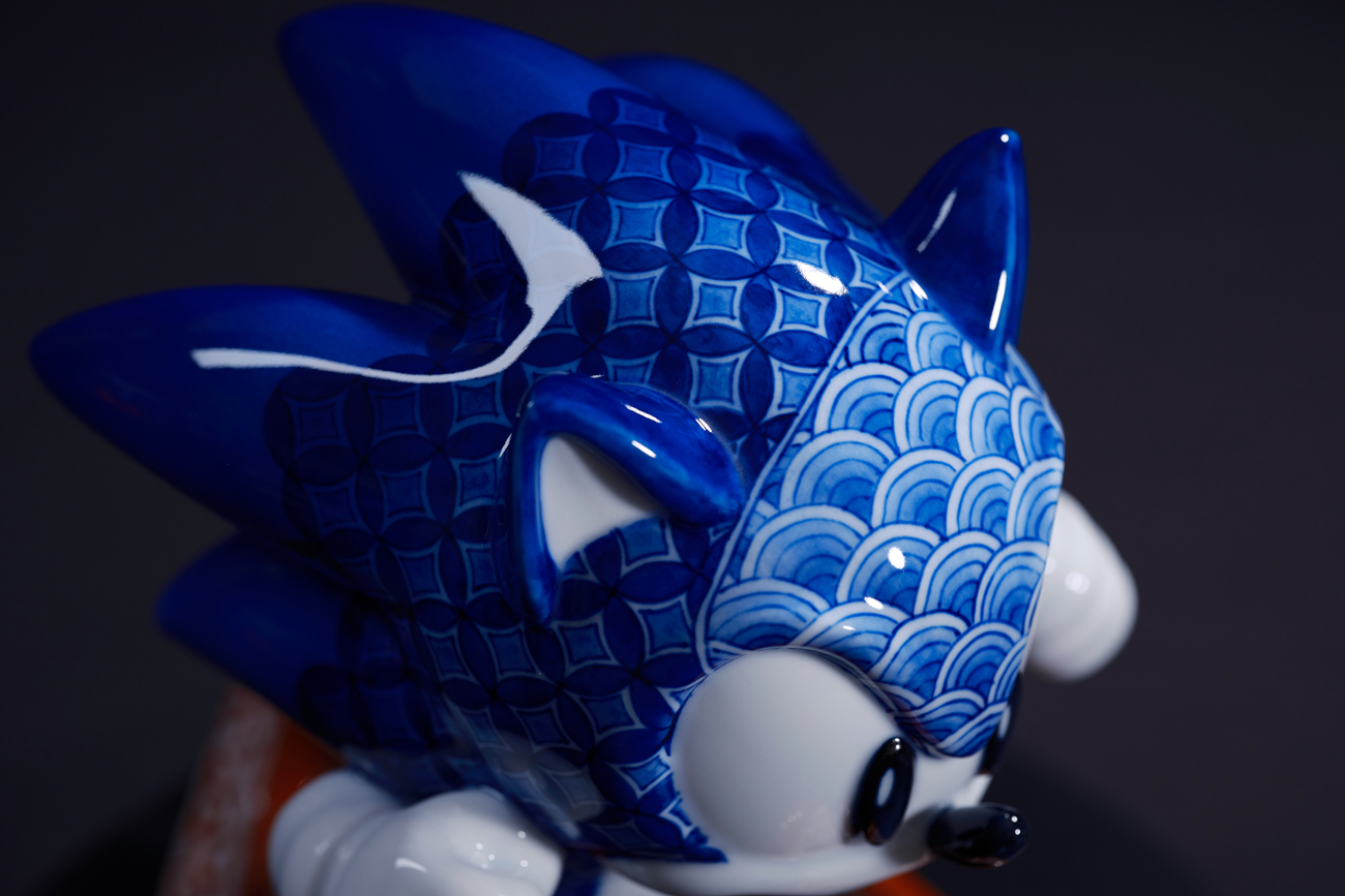 Sonic the Hedgehog x YOYOYO Japanese ceramic sculpture