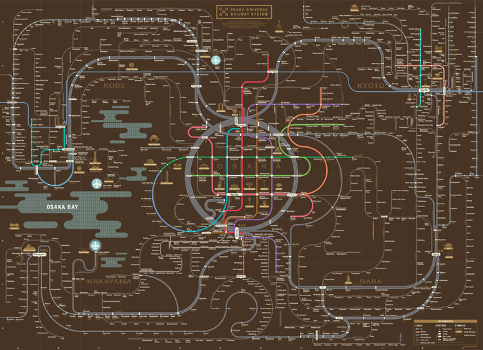 Symbolic Subway Maps (6 total)
