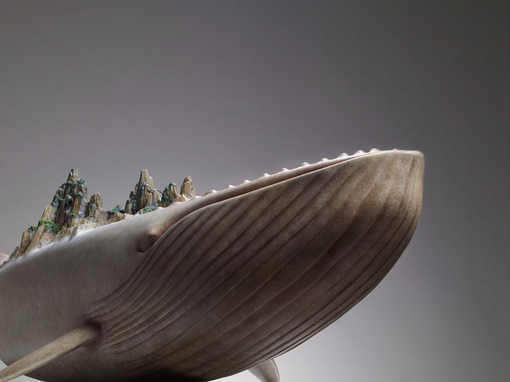 whales sculptures by ruilin wang