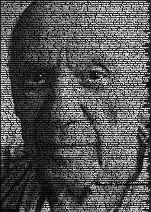 Famous Portraits Built from Thousands of Words