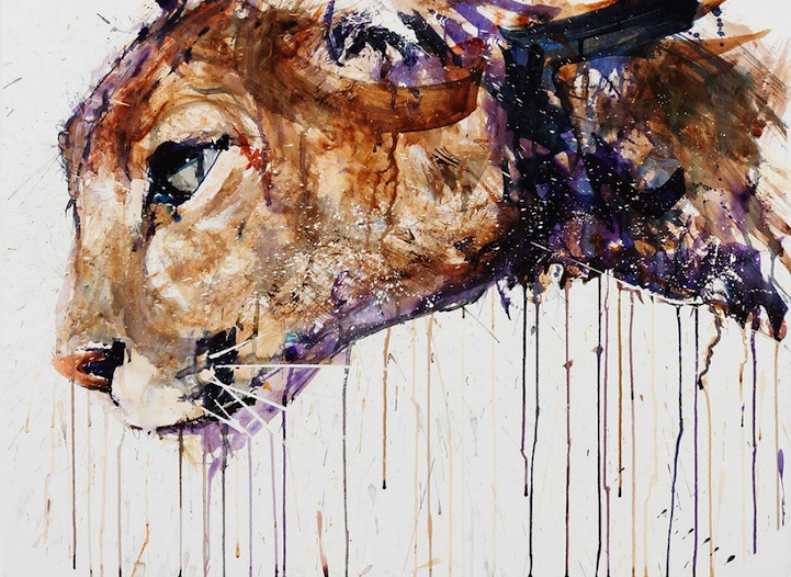 Dripping and Splattering Watercolor Paintings