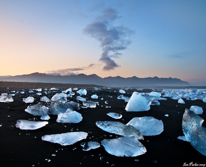 black sand beach iceland