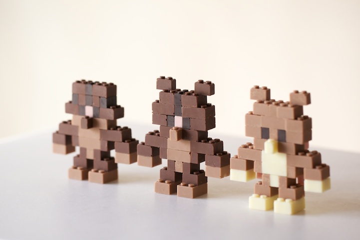 three little bears chocolate LEGO bricks