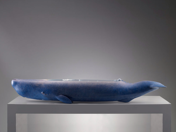 whales sculptures by ruilin wang