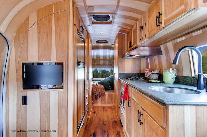 1950s Airstream Trailer Restored As Modern Mobile Home With