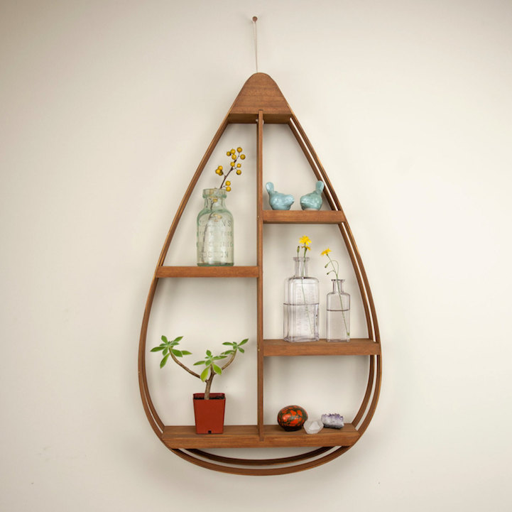 Quirky Teardrop-Shaped Shelves Add Unconventional Style to Everyday Decor