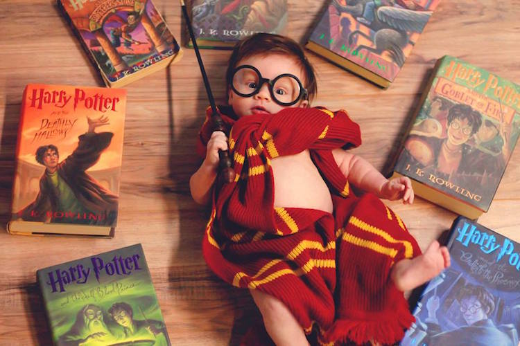 Wizarding Newborn Photo