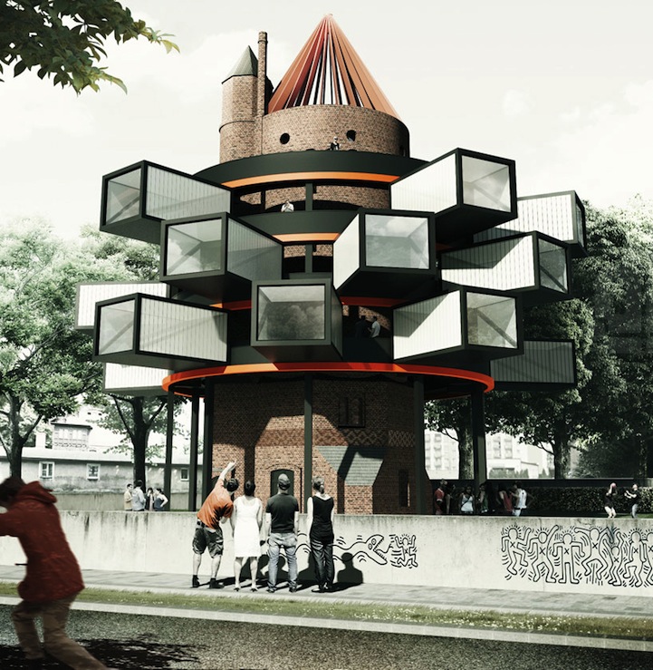 Modular Design Revitalizes a Historic Water Tower