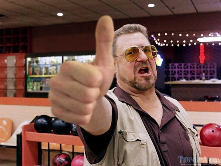 Action Heroes Hilariously Replace Guns With a Thumbs Up