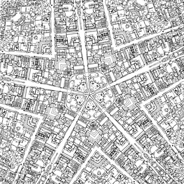Fantastic Cities: An Exquisite Architectural Coloring Book for Creative