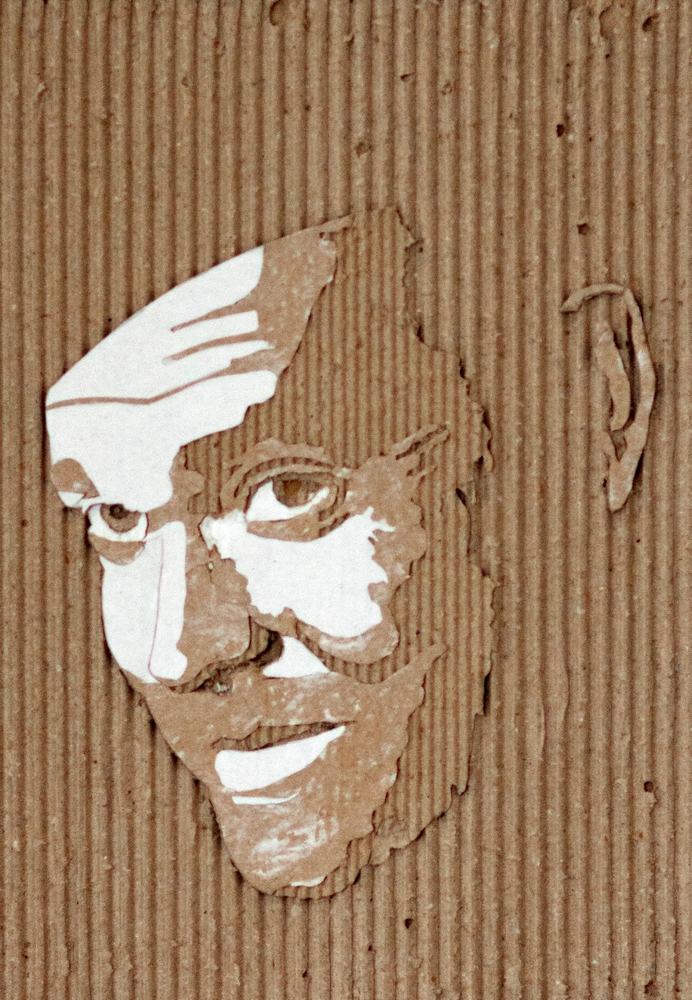 Artist Cuts into Cardboard to Create Old Hollywood Portraits