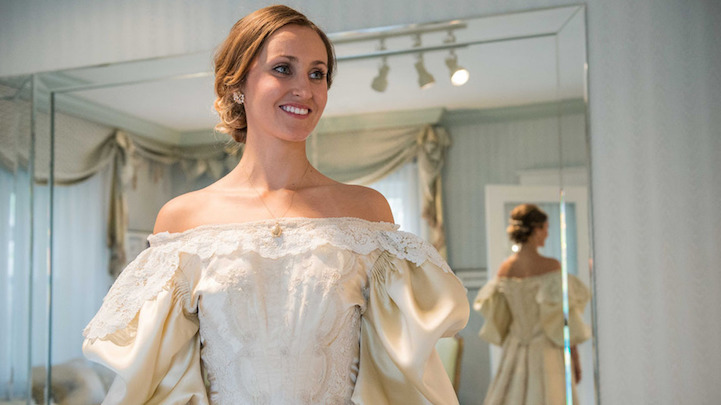 A Bride Wore Her Mom's 1989 Wedding Dress at Her Own Wedding Rehearsal