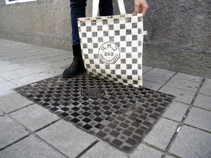 Pirate Printers" Are Using Manhole Covers to Print Designs Directly onto Shirts and