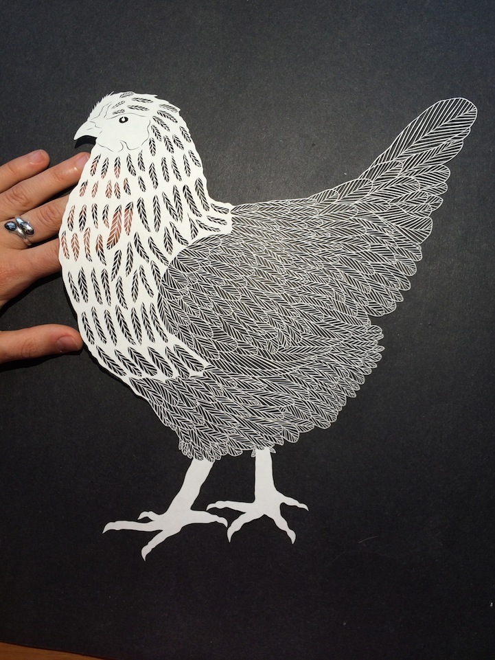 Beauty and Intricate Cut Paper Illustrations by Maude White
