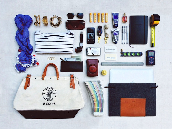Project Offers a Glimpse Inside the Bags of 100 Creative People