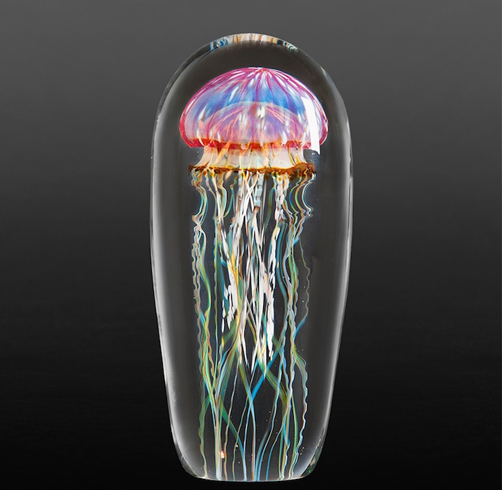 rick satava glass jellyfish sculpture