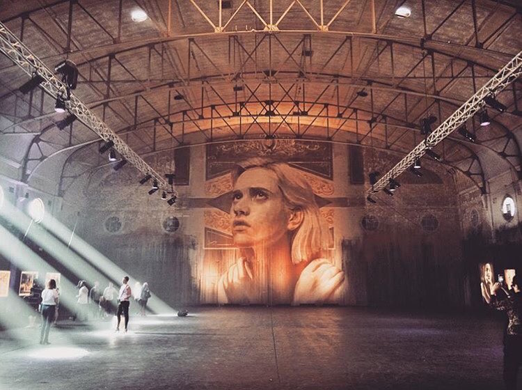 rone street art portraits empty abandoned buildings murals fragility art