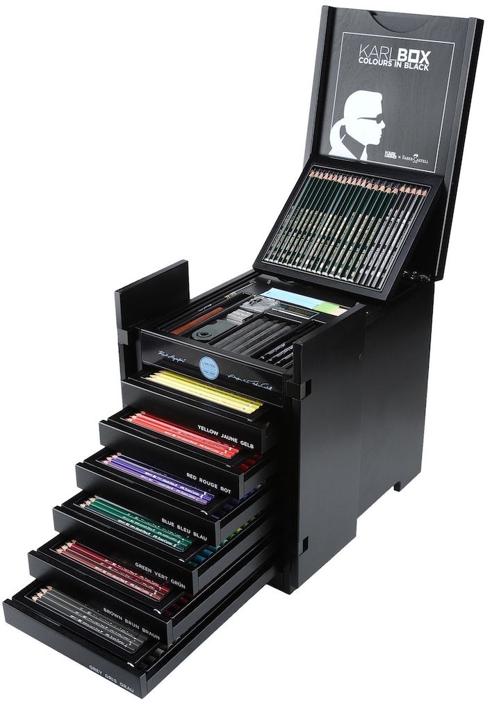 The Karlbox: Karl Lagerfeld's Faber-Castell Collaboration Is Elegant and  Functional