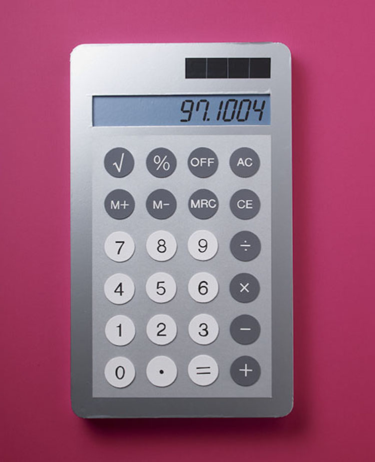 Lifelike Paper Sculpture Of Calculator