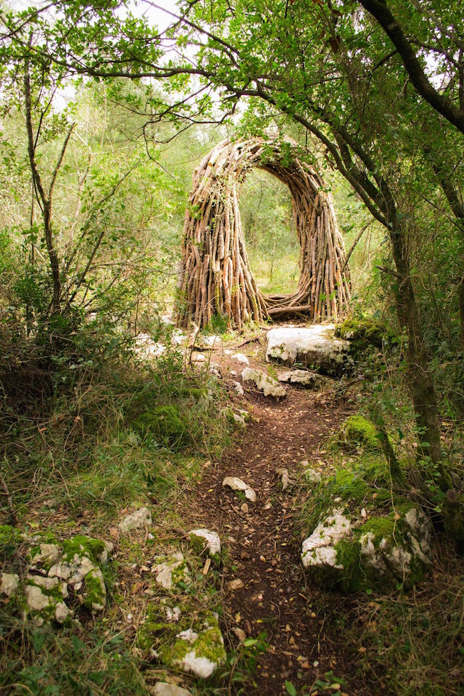 installation dans les bois 