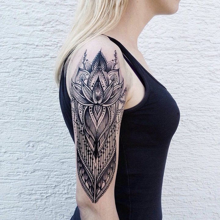 Detailed mandala tattoo design  Tattoogridnet