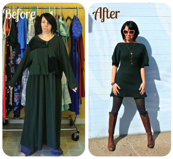 Designer Transforms One Dollar Thrift Store Clothes Into Trendy