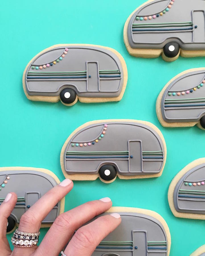 Holly Fox illustrated cookies
