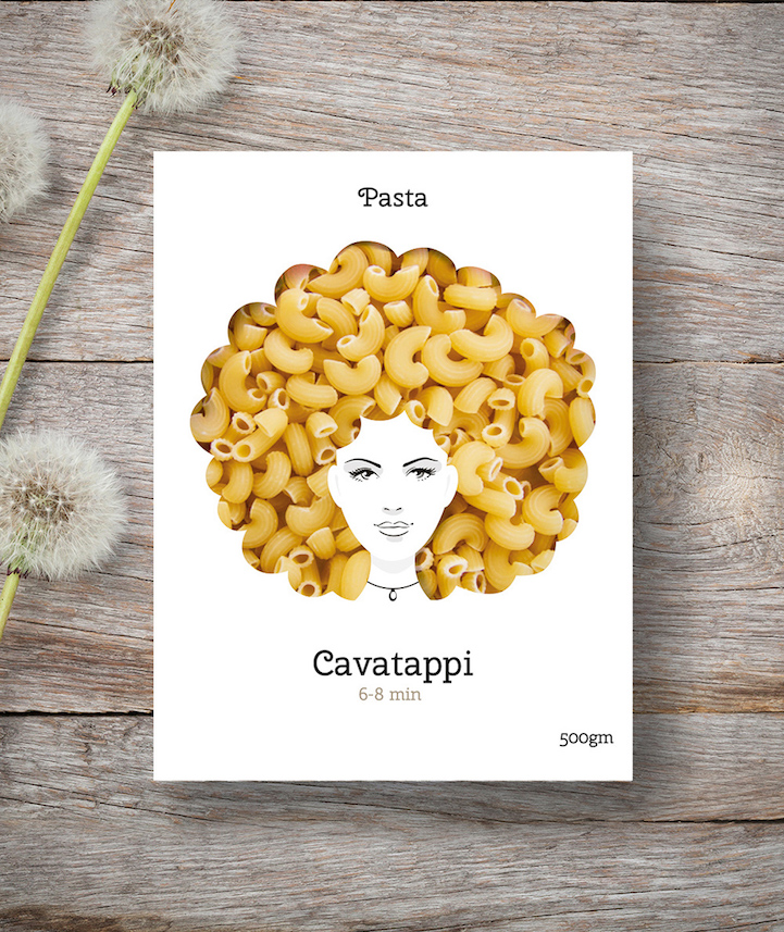 cavatappi noodles pasta packaging