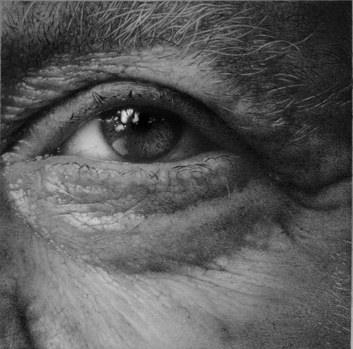 Photorealistic Pencil Drawings of the Human Eye