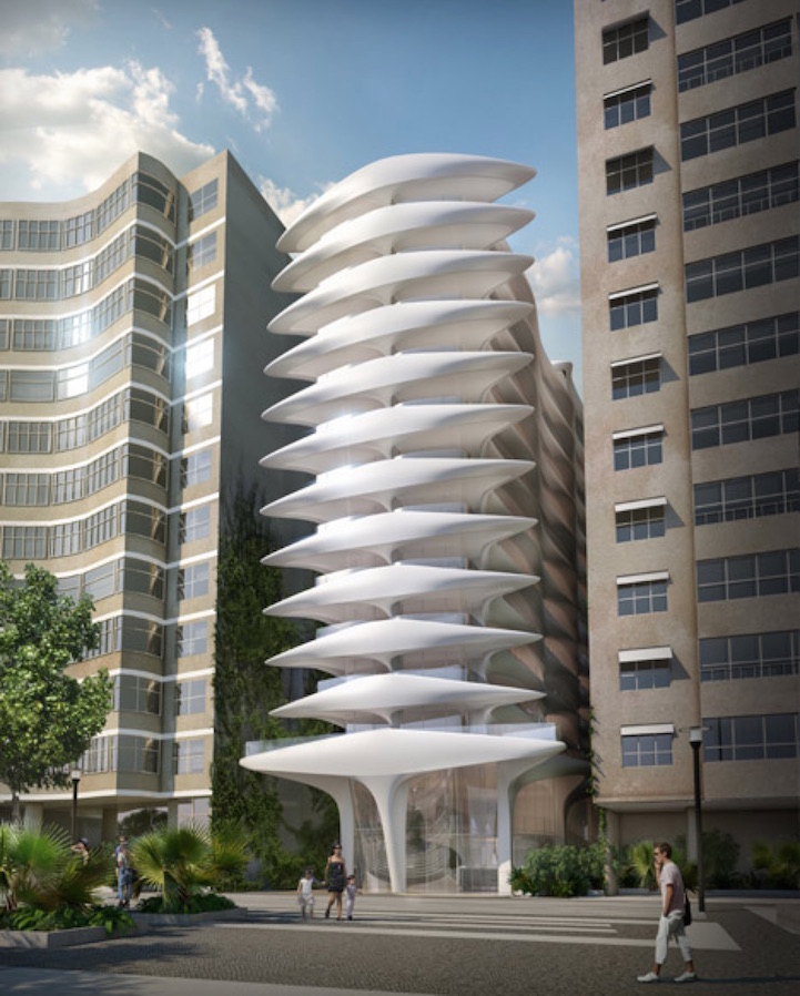 Zaha Hadid's First Brazilian Building Design Resembles Vertebrae