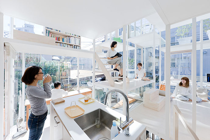 Transparent House in Tokyo by Sou Fujimoto Architects