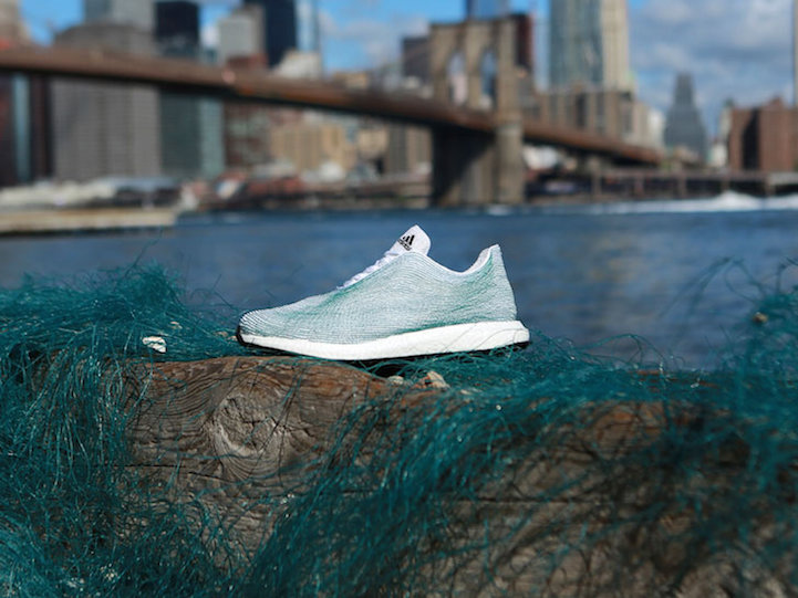 adidas shoe made of ocean trash