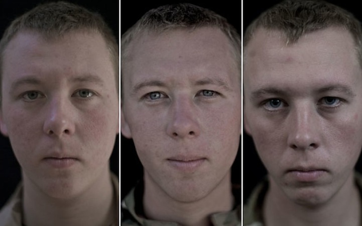 Perbandingan wajah 14 tentara sebelum & sesudah perang, merinding