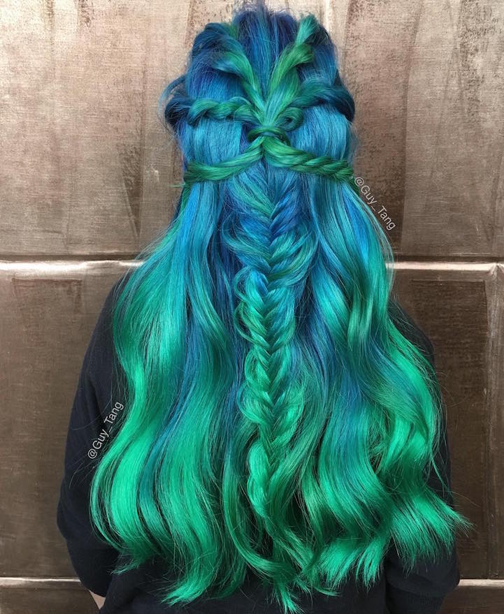 "Mermaid Hair" Trend Has Women Dyeing Hair Into Sea-Inspired Colors